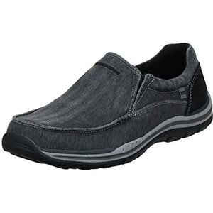 Skechers Verwachte Avillo Driving Style Loafer voor heren, Zwart, 45 EU X-breed