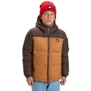 Quiksilver - Cold Days - Gewatteerde Jas - Bruin - 16 Years - Jongens