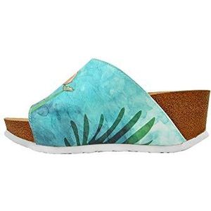 DOGO Caretta Hey Dude Damessandalen met sleehak, Meerkleurig, 40 EU