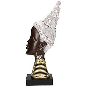 Vacchetti beeld van kunsthars voor dames, Afrika, meerkleurig, groot