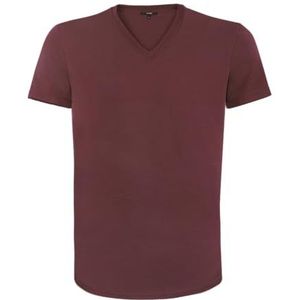 Womo Underwear Casual T-shirt MC V-hals Bordeaux, bordeaux., S/XXL