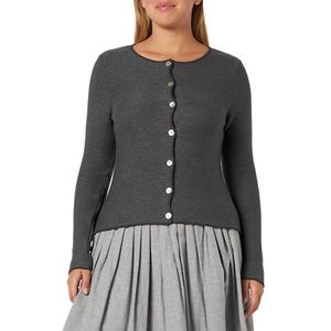 BERWIN & WOLFF TRACHT FOLKLORE LANDHAUS Gebreid damesvest, grijs, 38