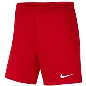 Nike Dames Shorts Nike Dames Park Ii Knit Short, Universiteit Rood/Wit, BV6860-657, XL