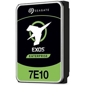 Seagate Exos 7E10 4 TB interne harde schijf HDD – 3,5-inch, 4Kn SAS, 6Gb/s, 7200 RPM, 256 MB cache en 2 miljoen MTBF voor bedrijven, datacenters (ST4000NM004B)