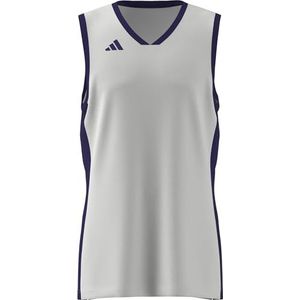 adidas Hombre MENS PULSE SPEED BBALL JERSEY, white/team colleg purple, L