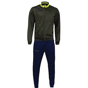 Givova TR032, Unisex, Verde Militare-Giallo Fluo, XXS