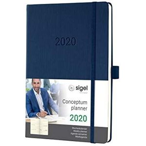 SIGEL C2062 weekkalender 2020, ca. A5, hardcover, donkerblauw, conceptum - andere modellen