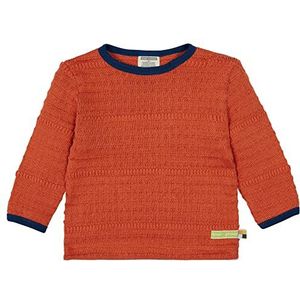 loud + proud Unisex gebreid shirt voor kinderen, GOTS-gecertificeerd shirt, bruin (cinnamon), 122/128 cm