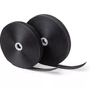 6 Rollen Stijlzoomband – Zelfklevend, Polyester, 12 Meter Totaal, 2,5 Cm Breed – In Zwart, Wit En Blauw – Voor Gordijnen, Broeken, Jurken En Jeans – Wasbaar Op 40°C