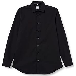 Seidensticker Heren slim fit shirt met lange mouwen, donkergrijs, 39