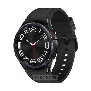 Samsung Galaxy Watch6 Classic 43 mm Smartwatch Fitness Tracker, wellness-bewaking, lange batterijduur, bluetooth, interactieve lunette van roestvrij staal, grafiet