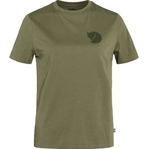Fjallraven 87153-674 Fox Boxy Logo Tee W T-shirt dames Misty Green maat XXS, Misty Green, XXS