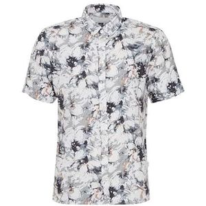 CASUAL FRIDAY Heren CFAnton 0072 SS BD 100% linnen shirt hemd, 110602/Snow White, S, 110602/Sneeuwwit, S
