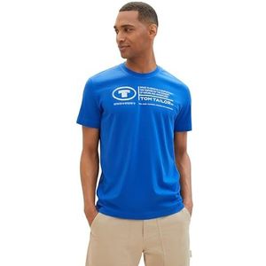 TOM TAILOR T-shirt voor heren, 12393 - Zure Blue, M