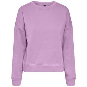 PIECES Pcchilli Ls Sweat Noos Sweatshirt voor dames, Pastel Lavender, L