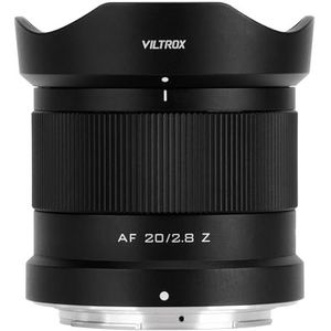 VILTROX 20mm F2.8 f/2.8 Z-Mount cameralens Full Frame Ultra Groothoek Auto Focus Lens Compatibel met Nikon Z-Mount Camera's Z5 Z6 Z6Ⅱ Z7 Z7Ⅱ Z8 Z9 Z30 Z50 ZFC