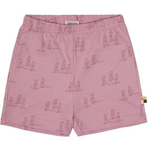 loud + proud Meisjesprint, GOTS-gecertificeerde shorts, Aster, 62/68 cm