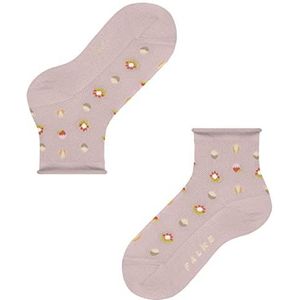 FALKE Uniseks-kind Korte sokken Dotted Flower K SSO Lyocell Dun gedessineerd 1 Paar, Roze (Pale Rose 8474), 23-26