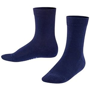 FALKE Uniseks-kind Sokken Family K SO Katoen Eenkleurig 1 Paar, Blauw (Dark Marine 6170), 23-26