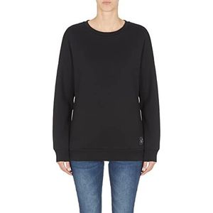 Armani Exchange Dames Side Front Logo Sweater, zwart, S