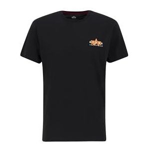 Alpha Industries Puff Print Logo BP T voor heren Black 3XL