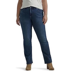 Lee Flex Motion Regular Fit Straight Leg Jeans voor dames, Groeten De Dag, 52