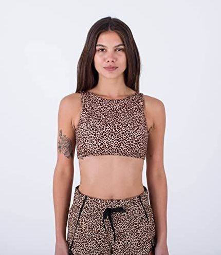 Hurley - Max Leopard - Bikinitop - Hoogsluitend - 2 Weg