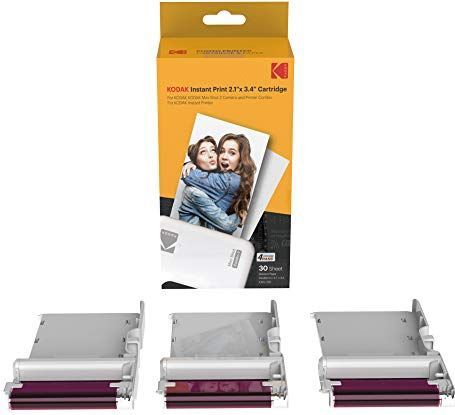 Kodak Nieuw inktlintpapier, 30 fotocartridge fotopapier voor Mini Shot Combo witte thermische sublimatiefotoprinter