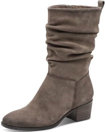 Tamaris - Enkellaarsje - Beige - Plateau-laarzen - 5 cm Hak