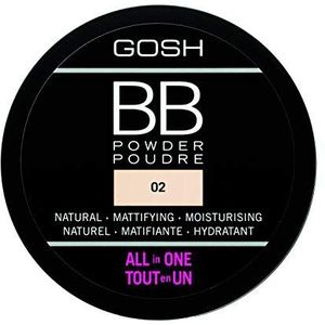 Gosh - Bb Powder 02 - Poeder - Lichte Dekking - Natuurlijke Look - Matte Afwerking