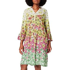 Timezone Casual boho-jurk voor dames met print, Multicolor Flowers, L