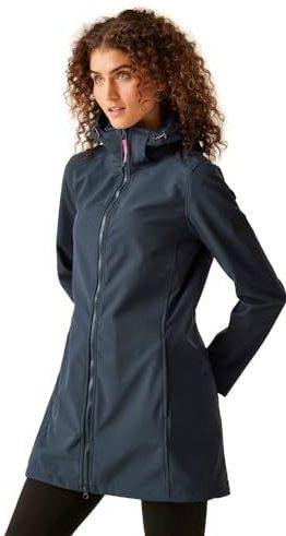Regatta - Carisbrooke Longline - Softshelljas - Dames - Gerecycled Polyester - Waterdicht