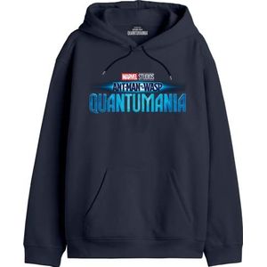 Marvel Antman - Quantumania Movie Title MEANTMMSW018 Sweatshirt voor heren, marineblauw, maat S, Marine., S