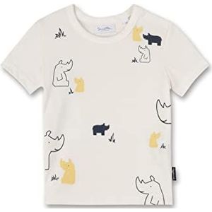 Sanetta Baby-jongens 902292 T-shirt, ivoor, 56, ivoor, 56 cm
