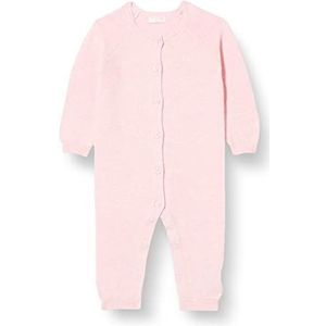 Noppies Baby Uniseks Baby Playsuit Monrovia Long Sleeve Jumpsuit, Light Rose Melange-P799, 56, Light Rose Melange - P799, 56 cm