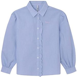 Pepe Jeans Saura blouse voor meisjes en meisjes, Blauw (Bay), 10 anni