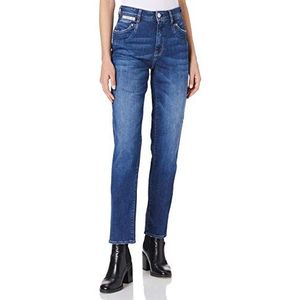 Herrlicher Piper Hi Conic Organic Denim Jeans voor dames, Blue Desire 866., 25W x 32L