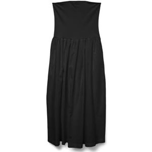 VERO MODA Dames Vmane Bandeau 7/8 Dress JRS Ga, zwart, XL