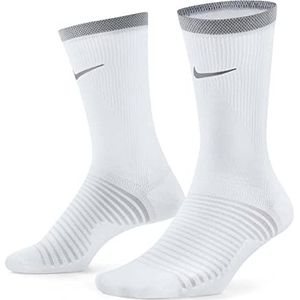 Nike DA3584-100 Spark lichtgewicht sokken unisex wit/zilver reflecterend 8-9.5, Wit/zilver reflecteren