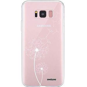 Beschermhoes voor Samsung Galaxy S8, 5,8 inch, paardenbloem, wit