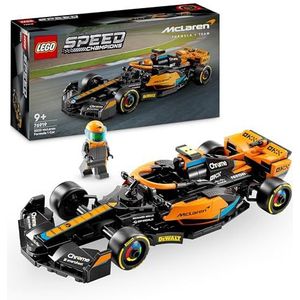 LEGO Speed Champions McLaren Formule 1 Racewagen 2023, Speelgoed Auto Bouwpakket voor Kinderen om mee te Spelen en Neer te Zetten, Rollenspel Cadeau voor Jongens en Meisje vanaf 9 76919