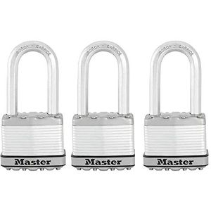 Master Lock M1XTRILH Magnum hangsloten met dezelfde sleutel, 3 stuks