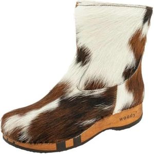 Woody Sandra enkellaarzen voor dames, naturel, 36 EU, naturel, 36 EU