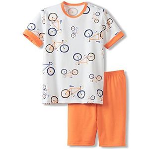 CALIDA Unisex Toddlers Bicycle Pyjamaset, Sunset Orange, 92