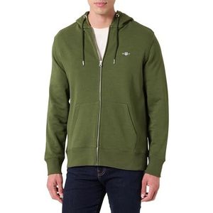 GANT REG Shield Full Zip Hoodie, Country Green, XL