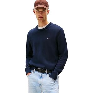 TOMMY JEANS Heren TJM Slim ESS Sweater EXT DM0DM21787, Blauw, 4XL, Blauw (Donker Nacht Marine), 4XL