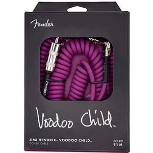 Fender Hendrix™ Voodoo Child™ Instrumentenkabel, recht/gehoekt, 76 cm, violet