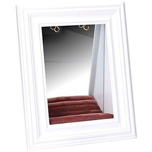 Vacchetti spiegel van hout, wit, meerkleurig, middelgroot