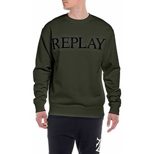 Replay Sweatshirt voor heren, Army Green 238, M
