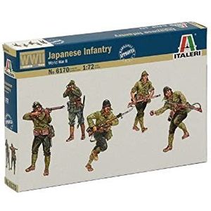 Italeri 510006170-1:72 figuren, WWII Japanse infanterie